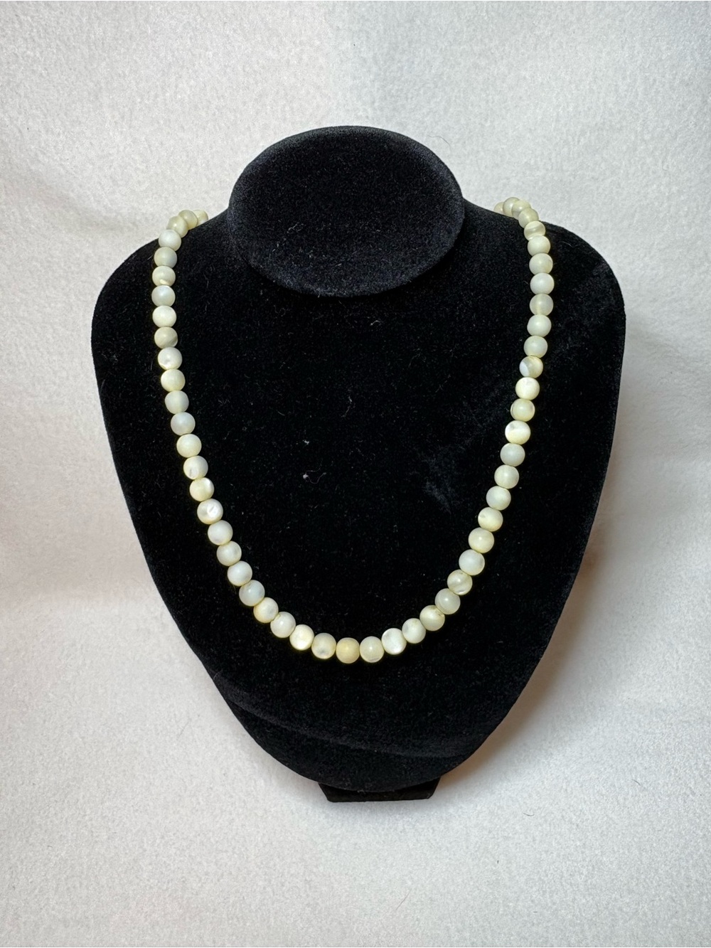 Mother of Pearl Bead Necklace - Women's Jewelry